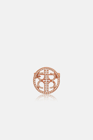 Nadagram Crystal Pin Brooch - Ever Rose