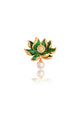 Lotus Brooch - Green
