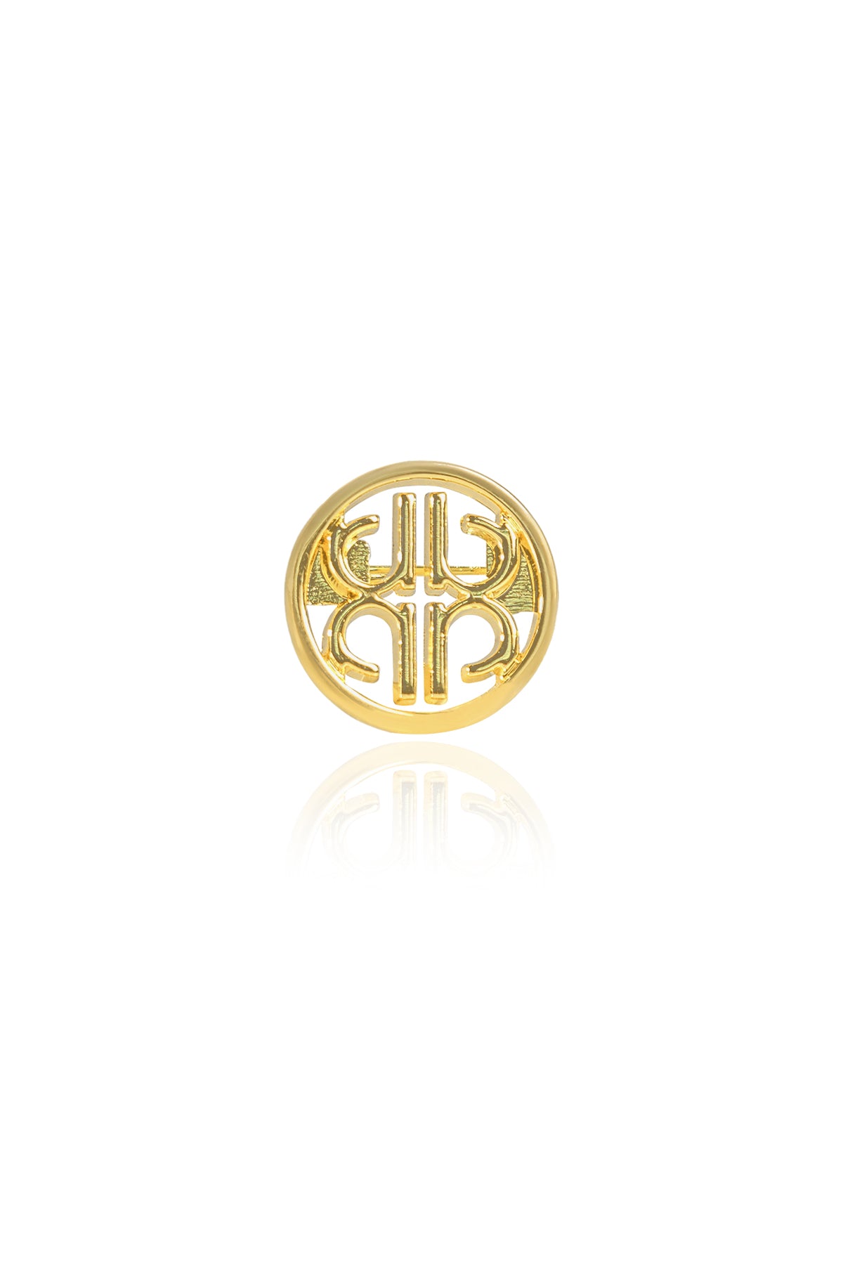 Nadagram Pin Brooch - Gold