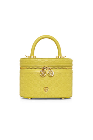 Nada Monogram Vanity Bag - Lime