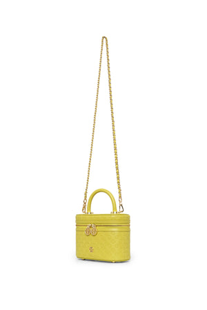 Nada Monogram Vanity Bag - Lime