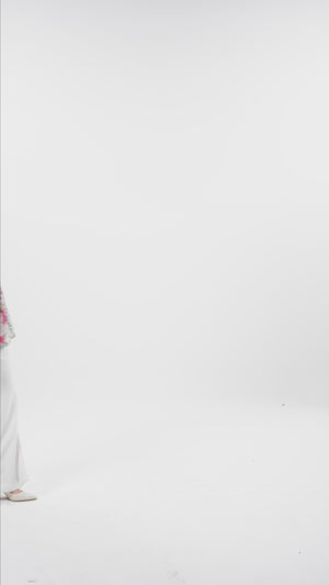 Gardenia Eid Bow Shirt - Pearl