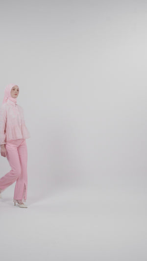 Sweet Eid Ruffled Shirt - Pink