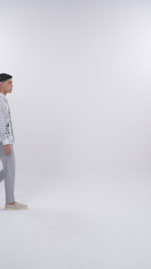 Majestica Raya Men Long Sleeve Shirt - Ivory