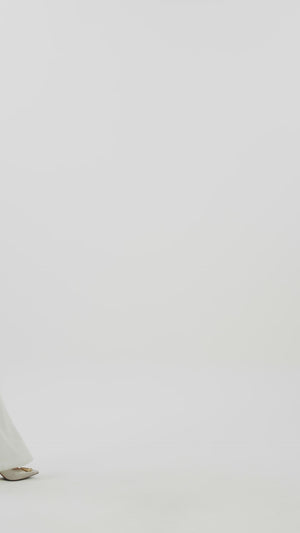 Lace Poem Smock Sleeve Shirt - White