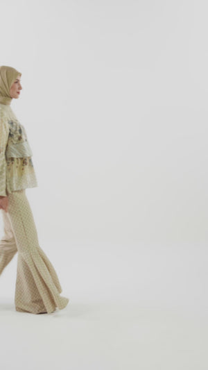 Lace Poem Tiered Blouse - Butter