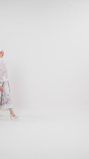 Sweet Eid Tiered Dress - Ivory