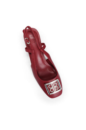 Lucy Slingback Pump - Red
