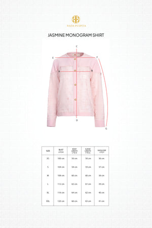 Jasmine Monogram Shirt - Pink
