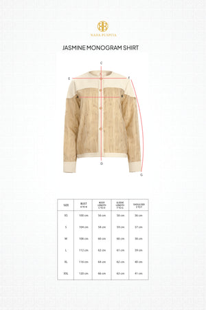 Jasmine Monogram Shirt - Brown