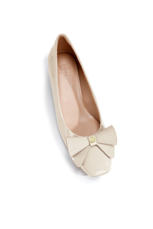 Kimmy Bow Pump - White