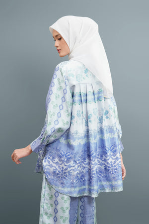ASHMEERA PLEATED SHIRT - LAVENDER