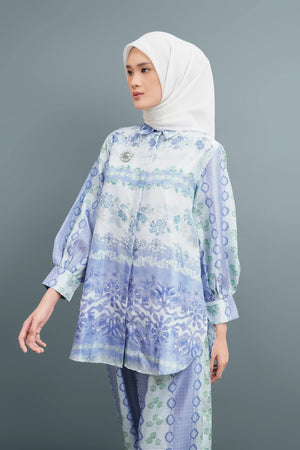 ASHMEERA PLEATED SHIRT - LAVENDER