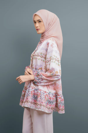 ASHMEERA TIERED SHIRT - PINK