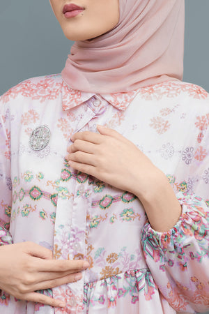 ASHMEERA TIERED SHIRT - PINK