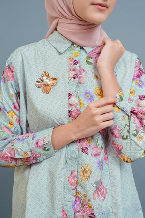 Botanical Shirt - Sage Green