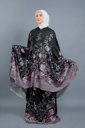 Camelia Prayer Robe - Black