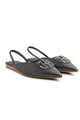 The Camille Slingback Shoes - Gray Metallic