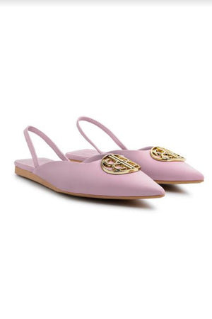The Camille Slingback Shoes - Rose
