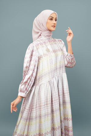Salaam Ruffle Dress - Cream