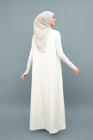 Inner Long Dress Sleeveless - White
