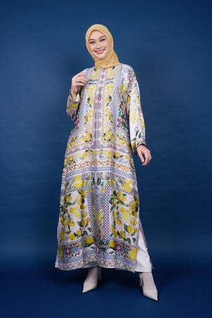 Lemon Long Dress - Multicolor