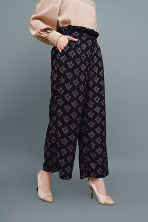 Azalea Geometric Pants - Black
