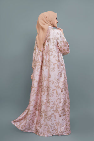 Azalea Mix Pattern Dress - Pink