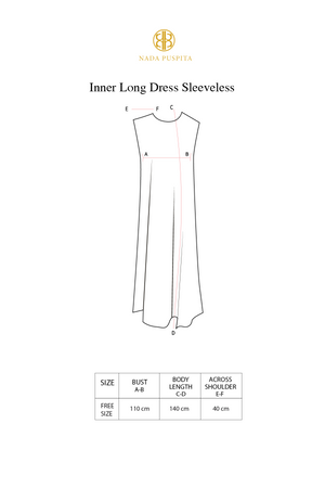 Inner Long Dress Sleeveless - Black