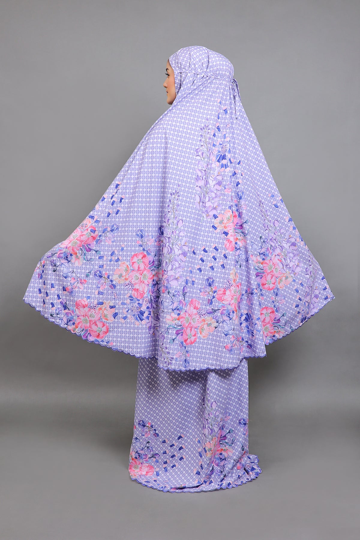 Monogram Flower Prayer Set - Purple - Nada Puspita