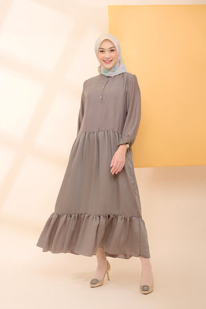 Ruffle Maxi Dress - Army