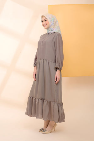 Ruffle Maxi Dress - Army