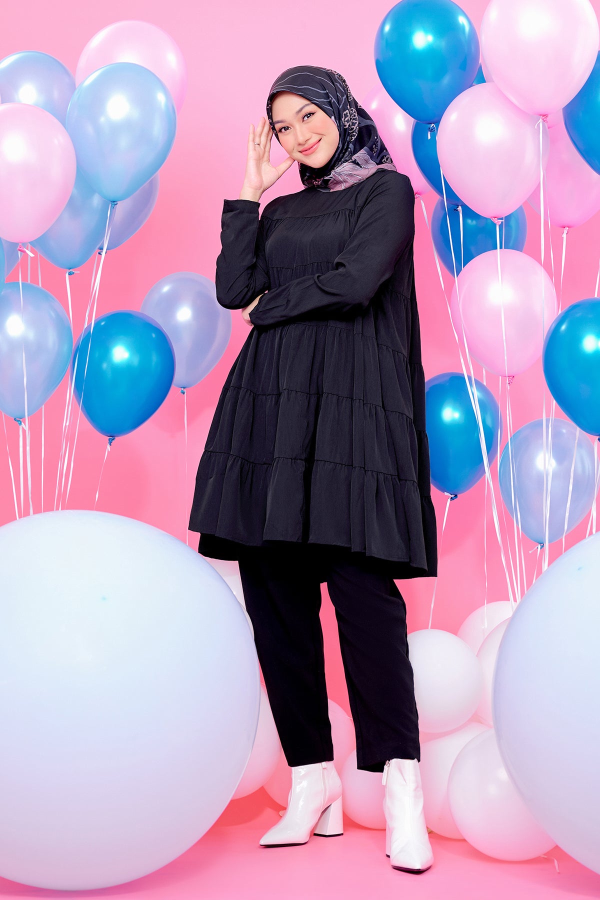 Sadie Tiered Dress - Black