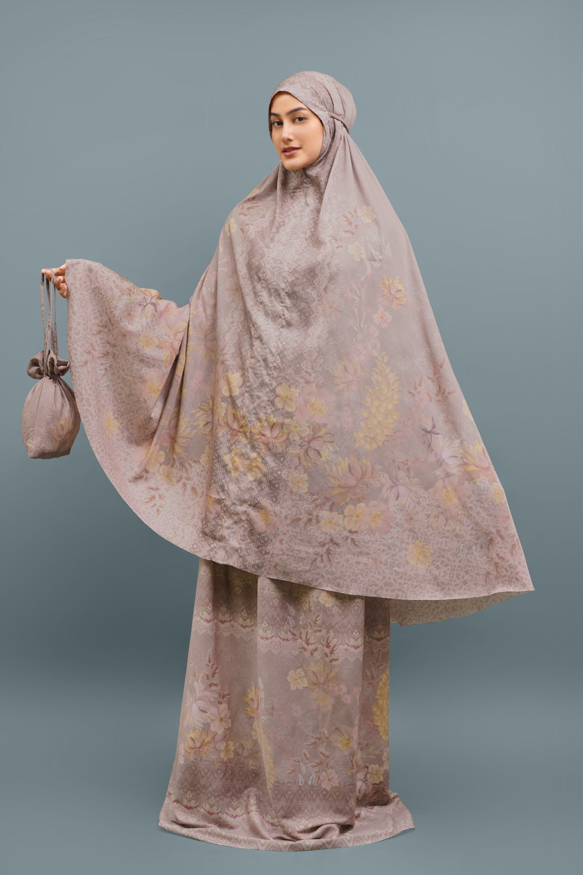 Praying Robe Salaam Prayer Robe - Mauve Rose - Nada Puspita