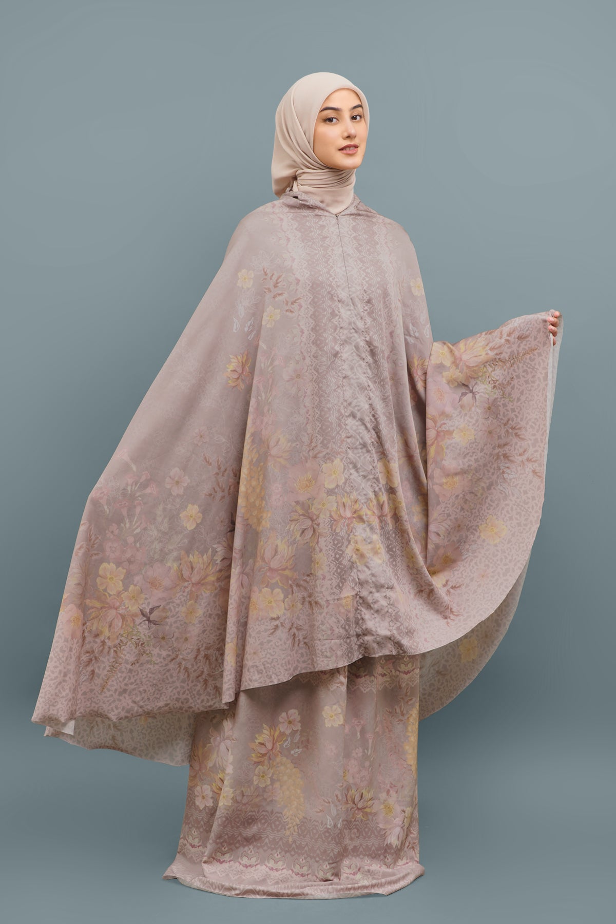 Praying Robe Salaam Prayer Robe - Mauve Rose - Nada Puspita