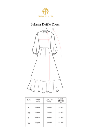 Salaam Ruffle Dress - Cream