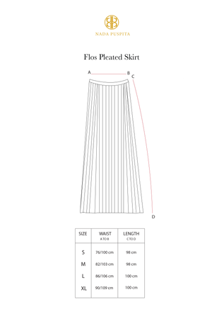 Flos Pleats Skirt  - Almond
