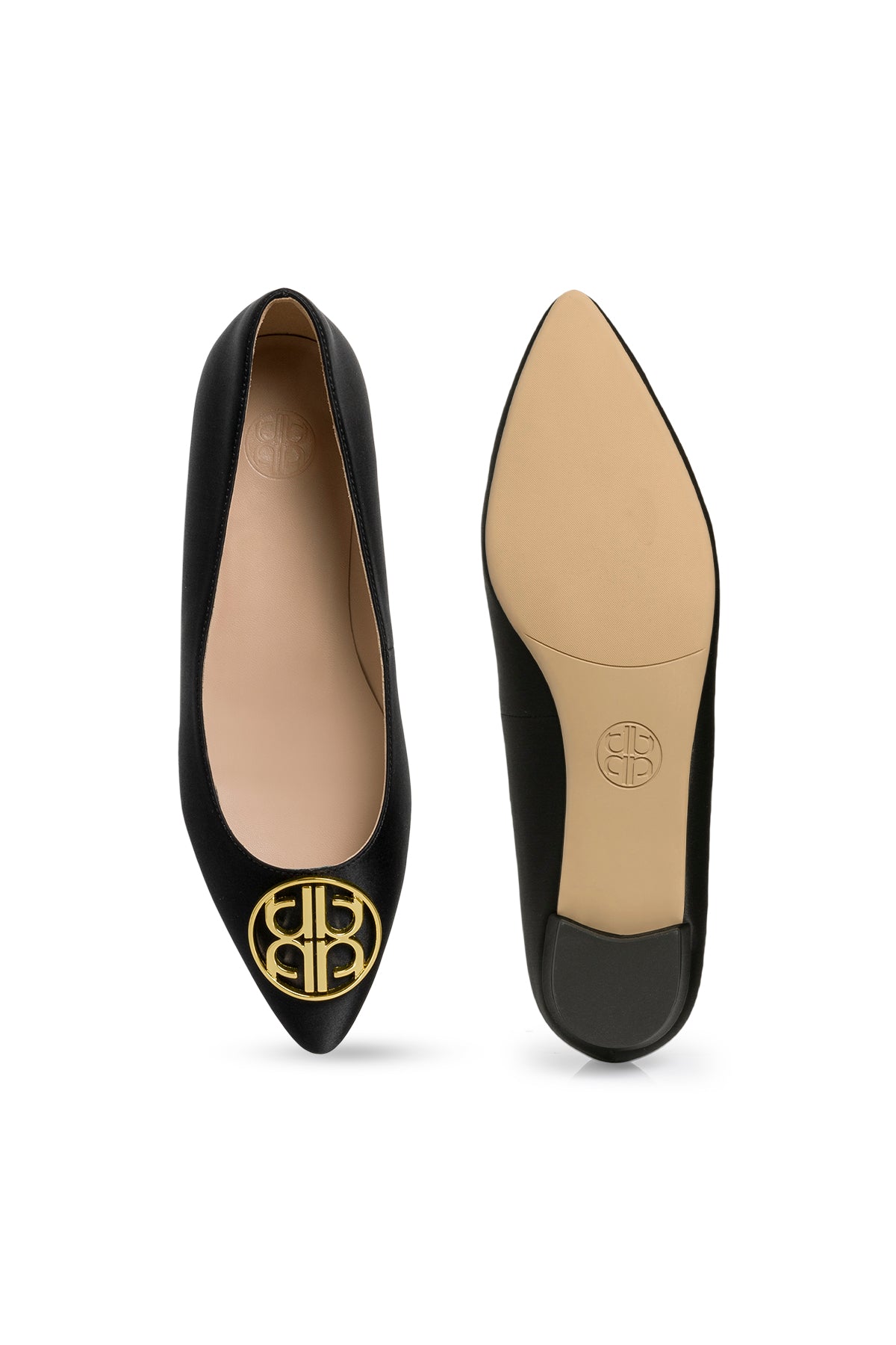 The Camille Satin Shoes - Black