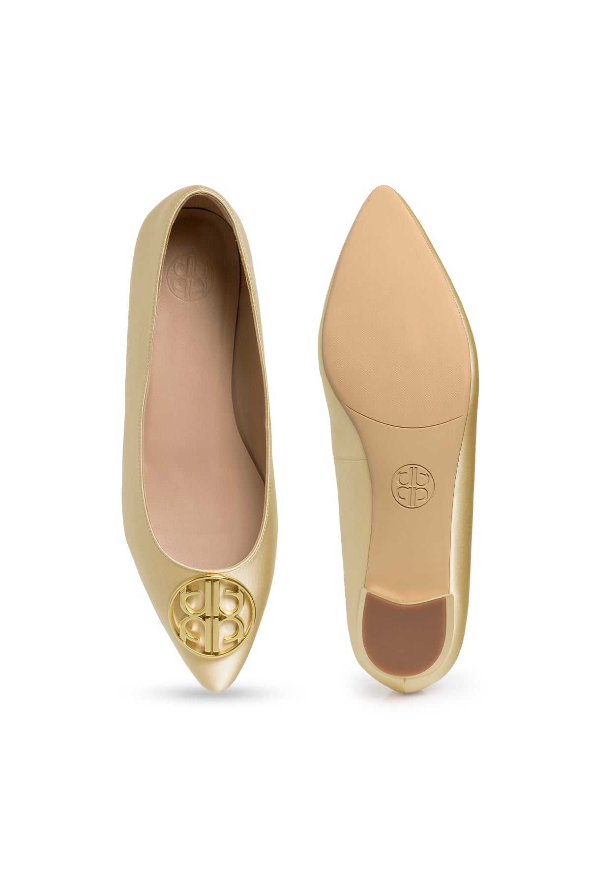 The Camille Satin Shoes - Milky