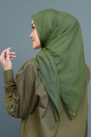 Nada Voile Scarf - Olive