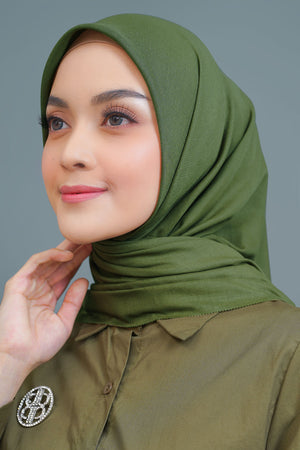 Nada Voile Scarf - Olive