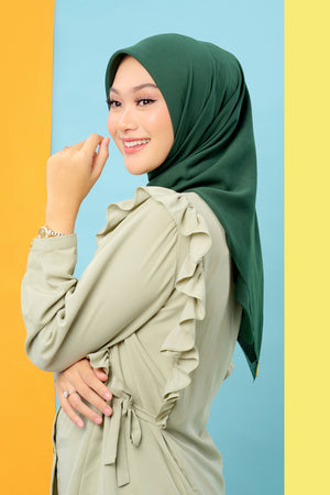 Nada Voile Scarf - Green Forest